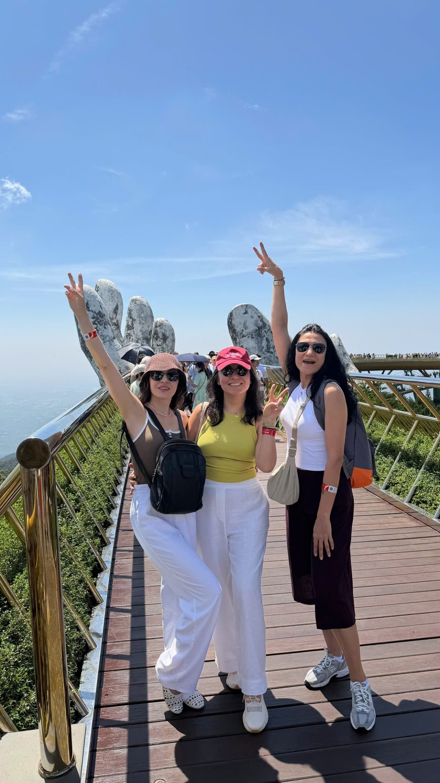 Kamila on tour with Luong in Central Vietnam