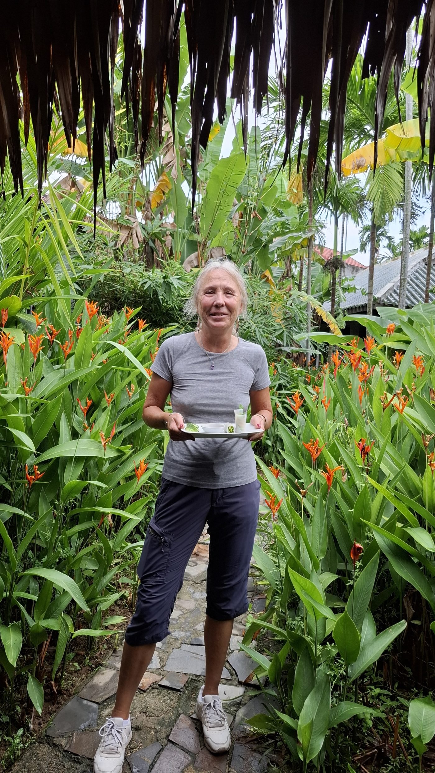 Kristina on tour with Luong in Central Vietnam